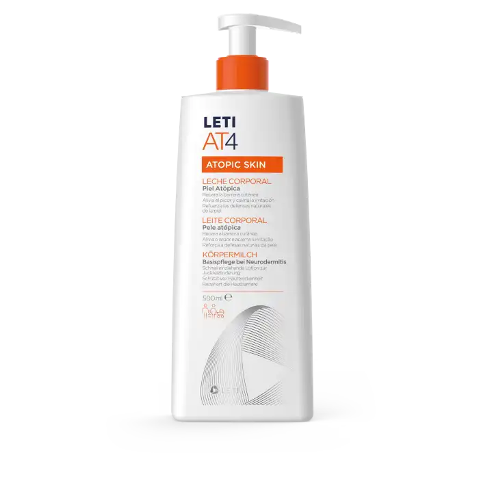 Leti Leche corporal emoliente pieles atópicas, 500 ml - LETI Pharma - Comparador de precios