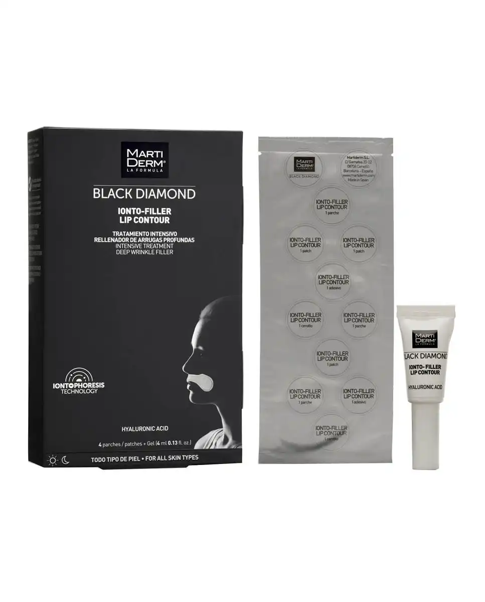 MartiDerm - Parches Contorno De Labios Ionto Filler Black Diamond - MartiDerm - Comparador de precios