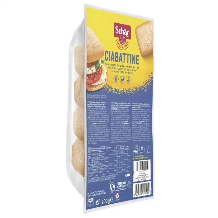 Mini Chapatas para Hornear Sin Gluten 200 gr - Dr Schär - Comparador de precios