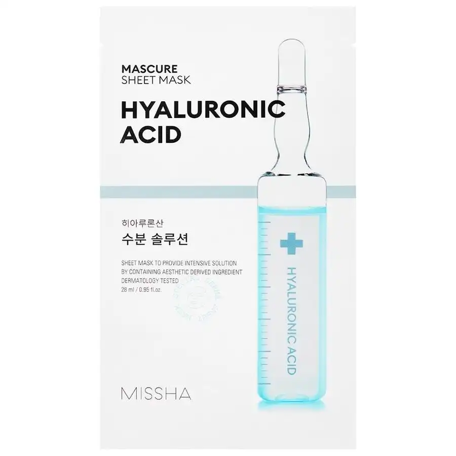 Missha - Sheet Mask Mascure Hyaluronic Acid Mascarillas hidratantes 27 ml unisex - Missha - Comparador de precios