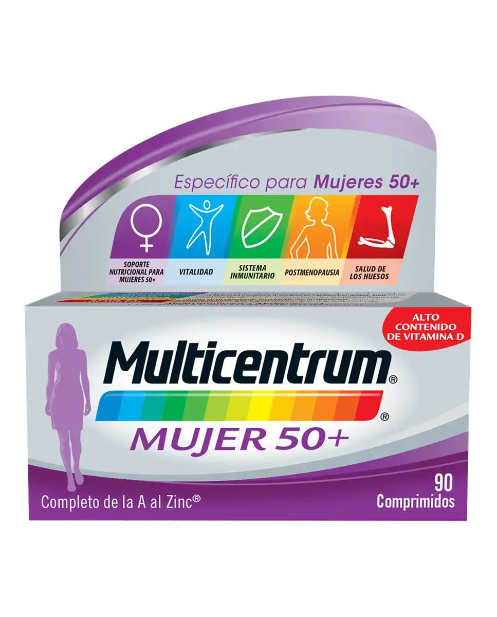 Multicentrum - 90 Comprimidos Mujer 50+ - Multicentrum - Comparador de precios