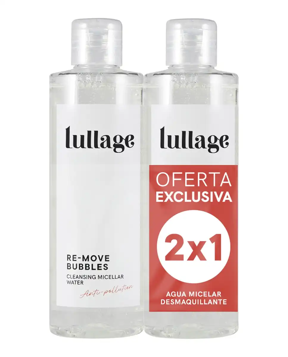 Pack 2x1 Re-move Bubbles Agua Micelar Desmaquillante Lullage - Lullage - Comparador de precios