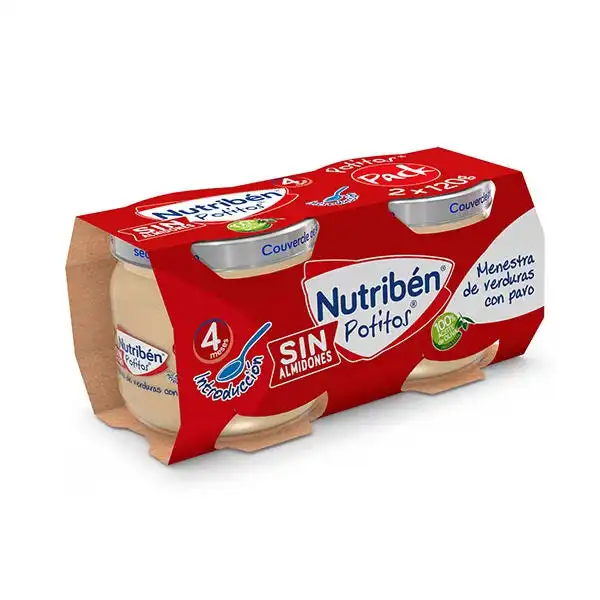 Potitos Introducción Verduras Con Pavo - NUTRIBEN - Comparador de precios