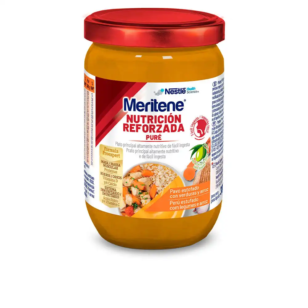 Puré tarro #pavo con arroz y zanahorias 300 gr - Meritene - Comparador de precios