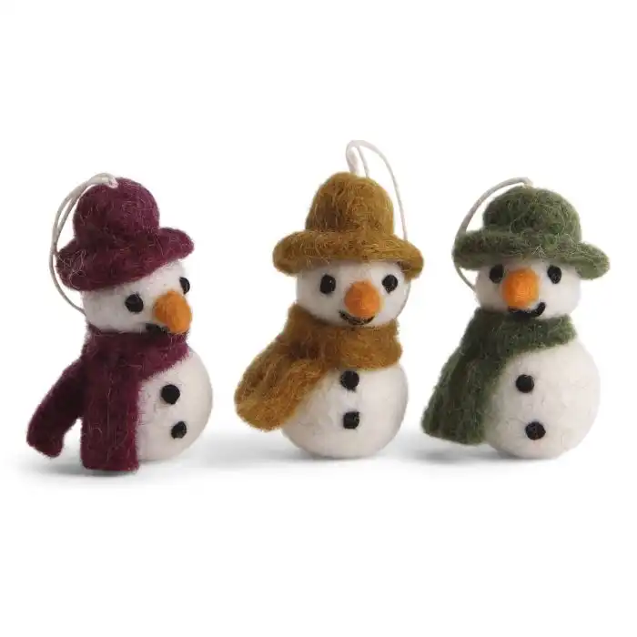 Set de 3 Muñecos de Nieve con Bufanda - Én Gry - Sif - Comparador de precios