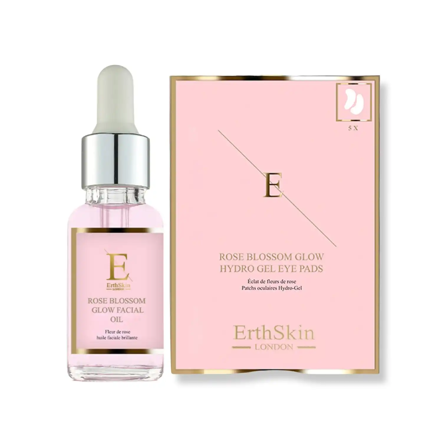 Set de brillo de ojos con pétalos de rosa Set de tratamiento facial - ErthSkin London - Comparador de precios