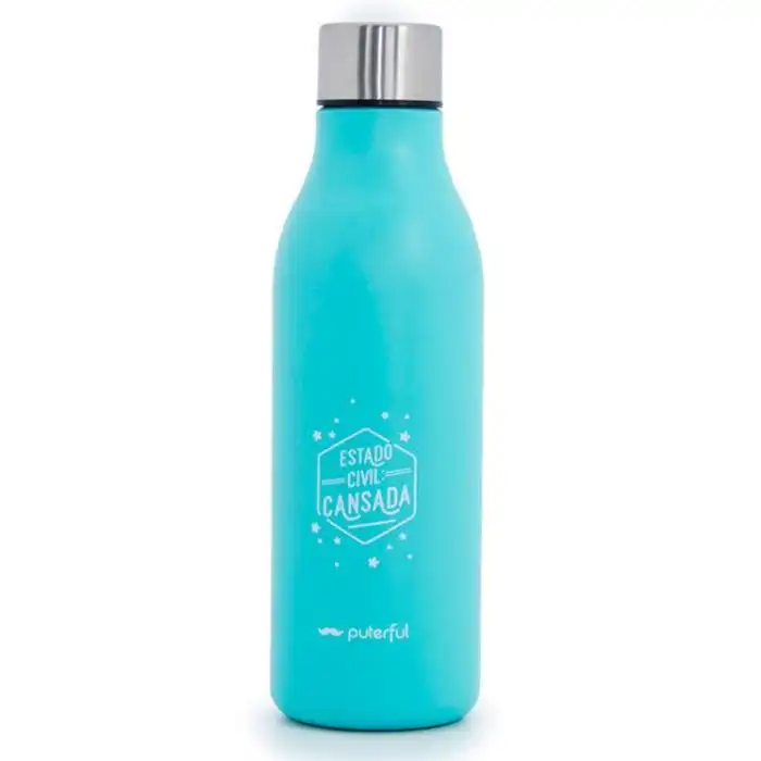 ¡36% DTO! Botella Termo Turquesa - Estado Civil 550 ml - Puterful by Primor - Comparador de precios