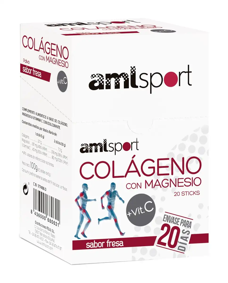 Ana Mª Lajusticia - Stick Colágeno Con Magnesio + Vit C Fresa Aml Sport - Ana Mª Lajusticia - Comparador de precios