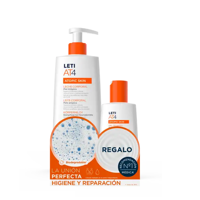 AT4 Leche Corporal + Gel regalo 550 ml - Leti - Comparador de precios