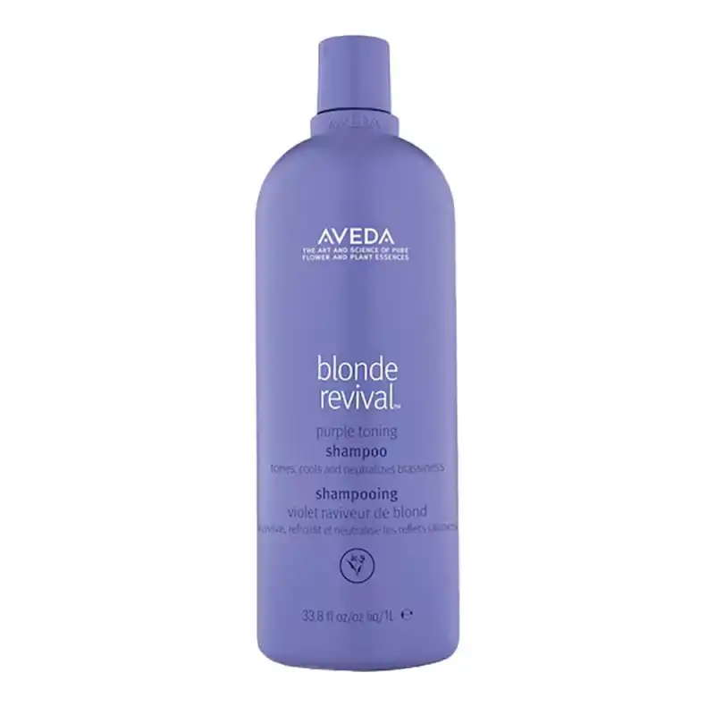 Blonde Revival™ Purple Toning Shampoo 1000 ml - Aveda - Champú pigmentado para neutralizar tonos metálicos o amarillos en cabello rubio. - AVEDA - Comparador de precios