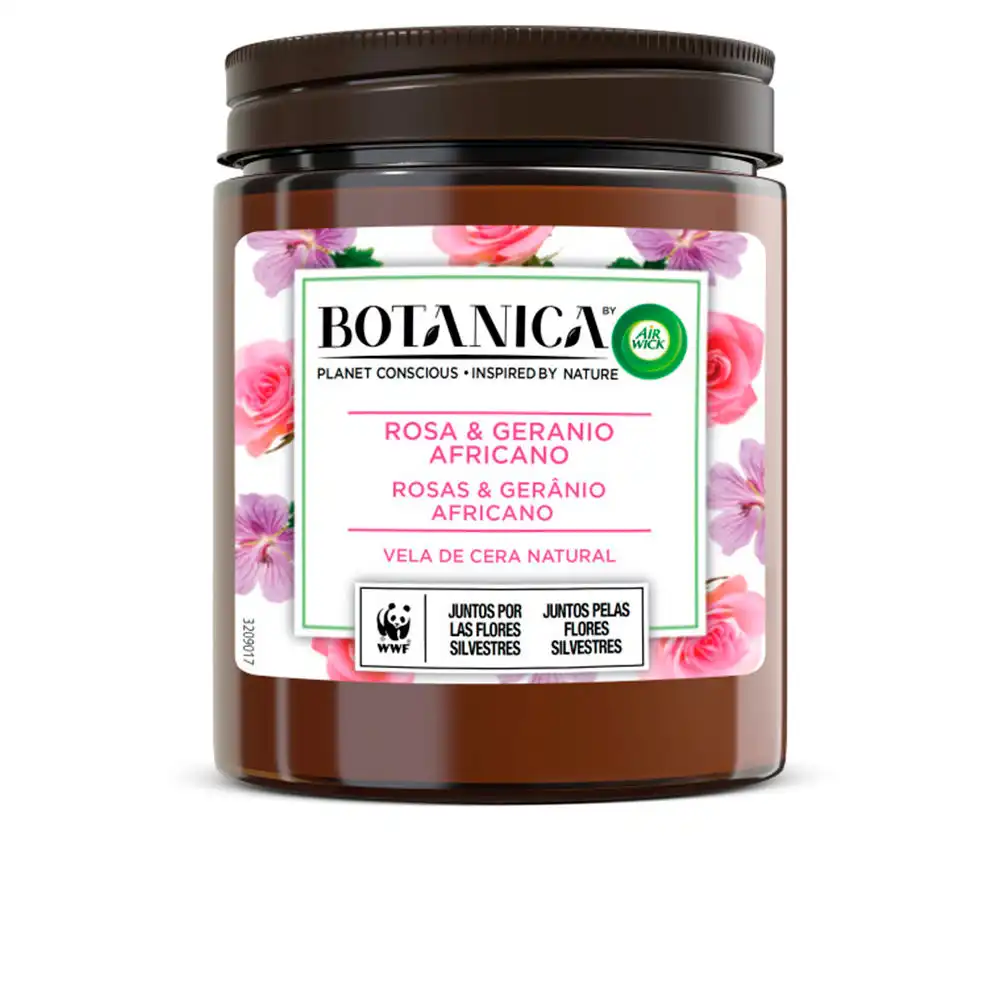 Botanica Vela rosa & geranio 205 gr - Air wick - Comparador de precios