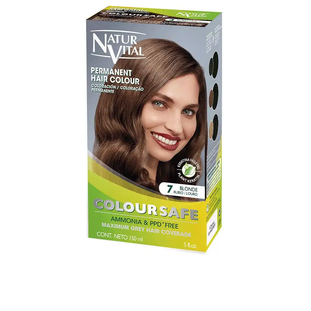 Coloursafe tinte permanente #7-rubio - Naturvital - Comparador de precios
