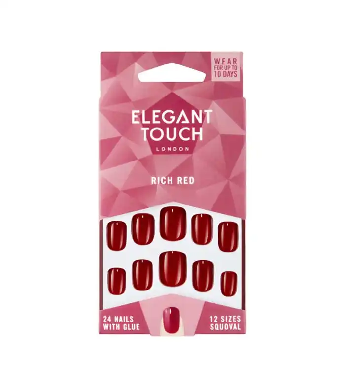 Elegant Touch - Uñas postizas Colour Nails - Rich Red - Elegant Touch - Comparador de precios