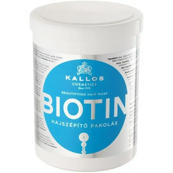 Mascarilla Capilar Biotina Embellecedora 1000 ml - Kallos - Comparador de precios