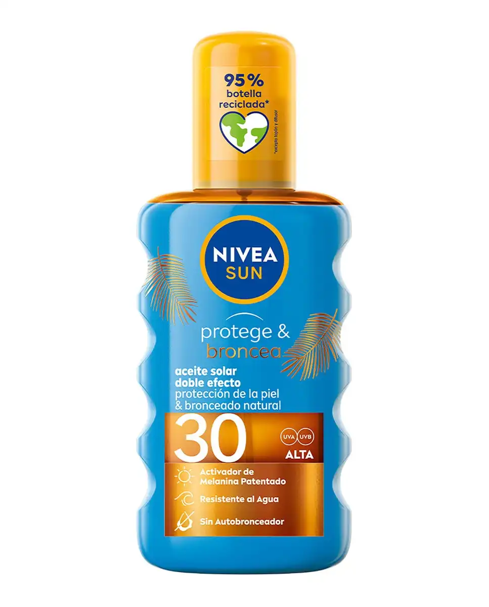 NIVEA - Aceite Solar En Spray Activador Del Bronceado Protege & Broncea SPF 30 Sun - Nivea - Comparador de precios