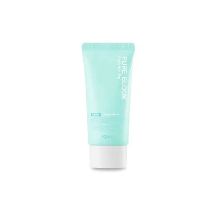 Pure Block Aqua Sun Gel Protector Solar SPF 50+ PA+++ 50 ml - APieu - Comparador de precios