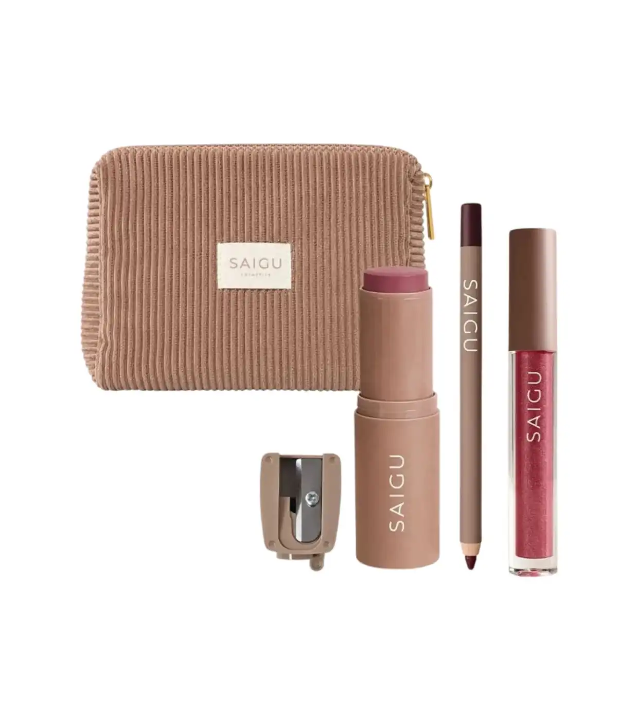 Saigu Cosmetics - *Golden Plum* - Set de maquillaje - Golden Plum Essentials - Saigu Cosmetics - Comparador de precios