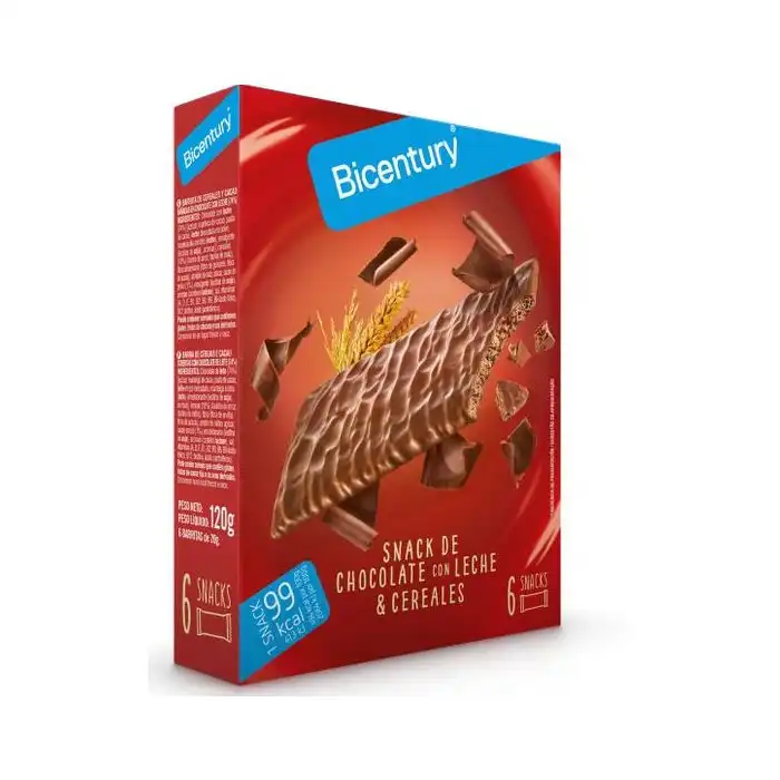 Sarialis Barritas Saciantes de Cereales con Chocolate con Leche 20 gr - BICENTURY - Comparador de precios