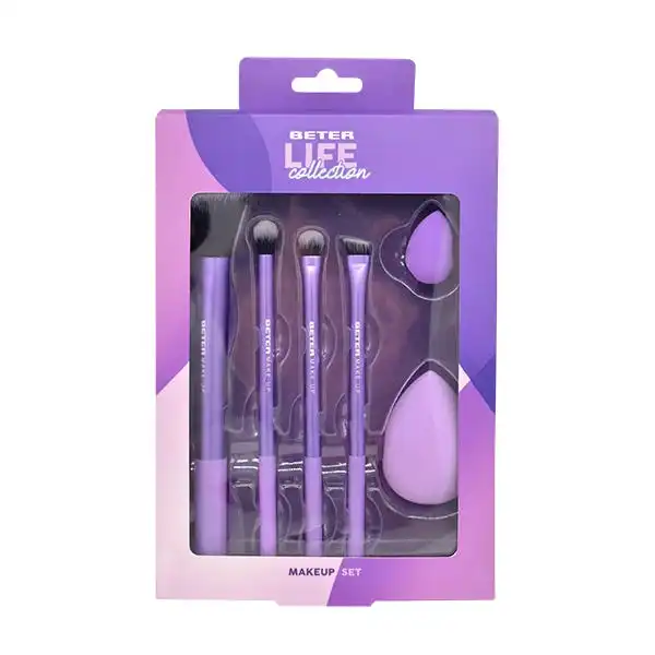 Set Brochas Y Esponjas Make Up Life - Beter - Comparador de precios