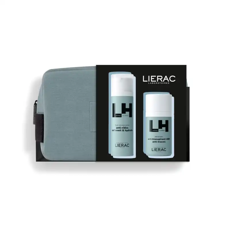 Set Hombre Fluido Antiedad Global 50ml + Desodorante 50ml - LIERAC - Comparador de precios