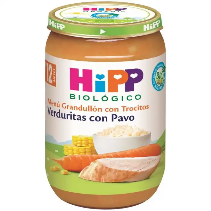 Tarrito de Verduras con Pavo +12 Meses 220 gr - HiPP - Comparador de precios