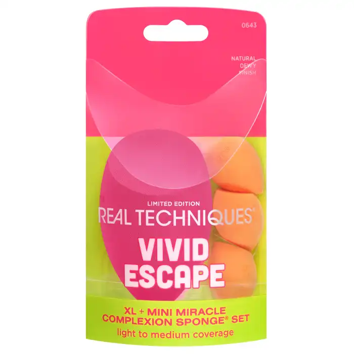 Vivid Escape XL + Mini Miracle Complexion Set Esponjas - Real Techniques - Comparador de precios