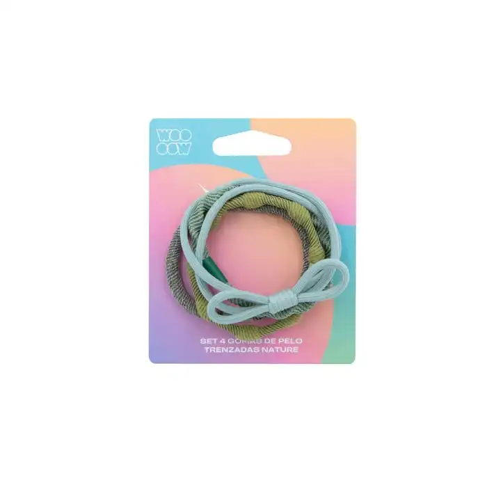 Set 4 Gomas de Pelo Trenzadas - Woo oow - Comparador de precios
