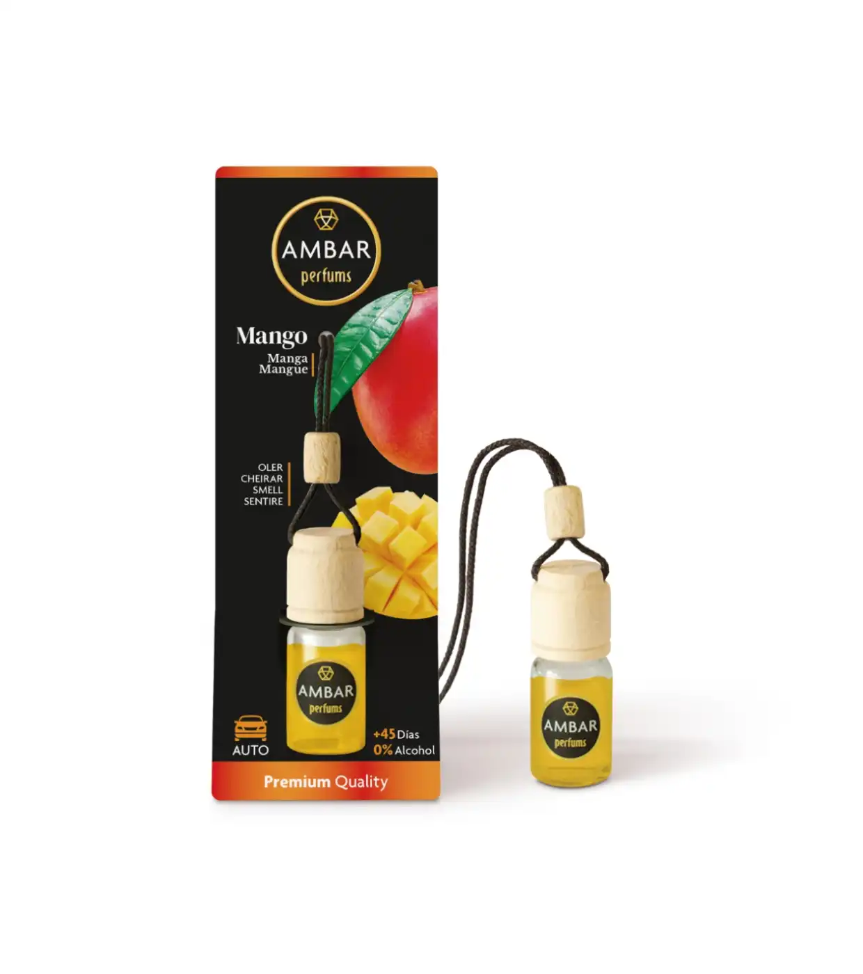 AMBAR Perfums - Ambientador para coche - Mango - Ambar Perfums - Comparador de precios
