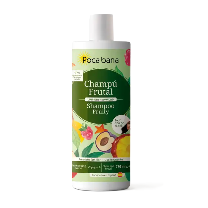 Champú Frutal 750 ml  Poca bana - Poca bana - Comparador de precios