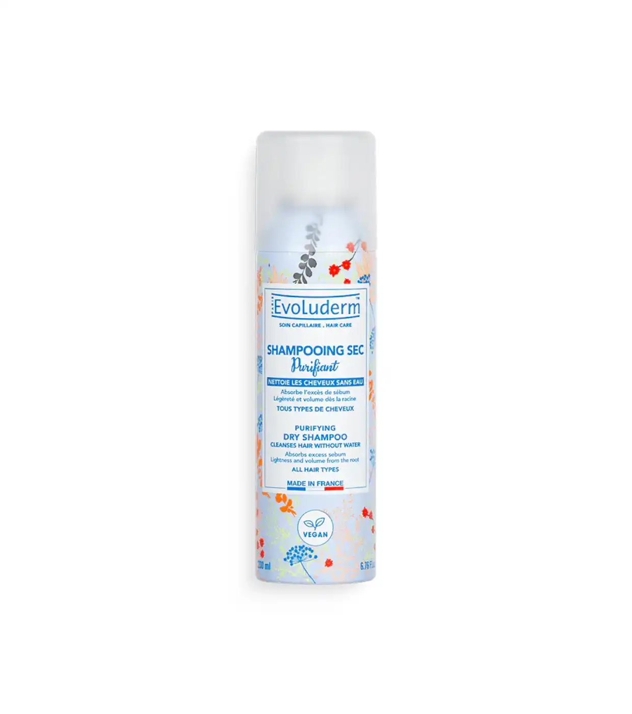 Evoluderm - Champú en seco purificante para todo tipo de cabellos - 200ml - Evoluderm - Comparador de precios