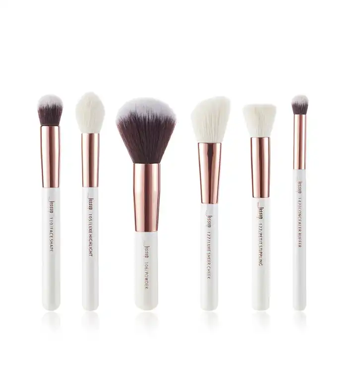 Jessup Beauty - Set de brochas 6 piezas - T224: White/Rose Gold - Jessup Beauty - Comparador de precios