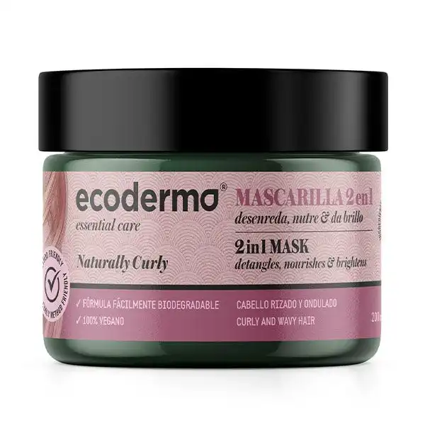 Naturally Curly 2In1 Mask - ECODERMA - Comparador de precios