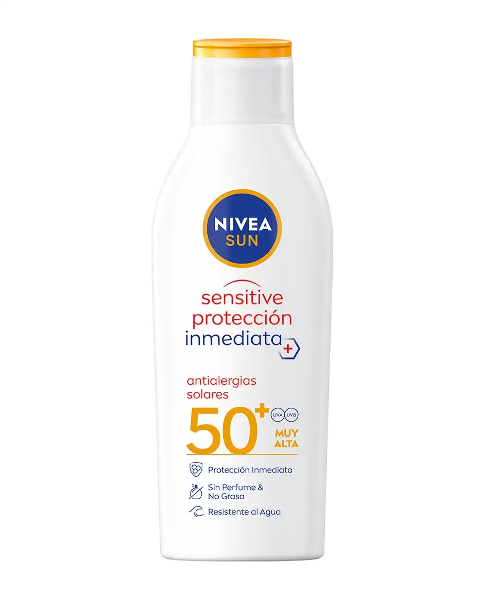 NIVEA - Leche Solar Sensitive Antialergias Solares SPF 50 Sun - Nivea - Comparador de precios
