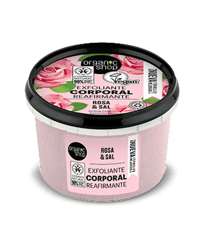 Organic Shop - Exfoliante corporal - Rosa orgánica y sal - Organic Shop - Comparador de precios