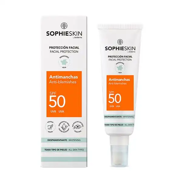 Protector Facial Antimanchas Spf50 - SOPHIESKIN - Comparador de precios