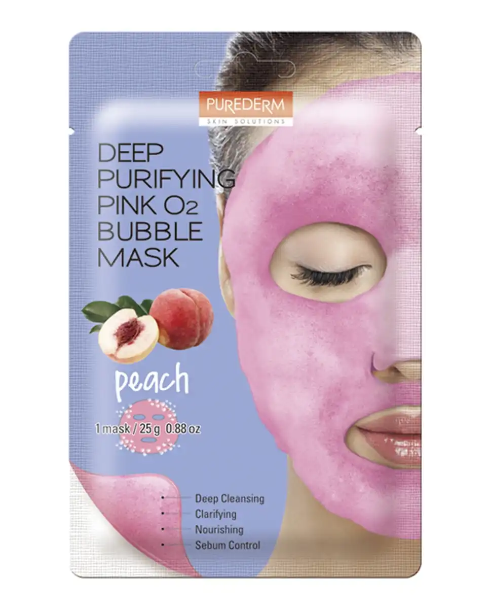 PUREDERM - Mascarilla Facial De Burbujas Deep Purifying Pink O2 Peach - PUREDERM - Comparador de precios