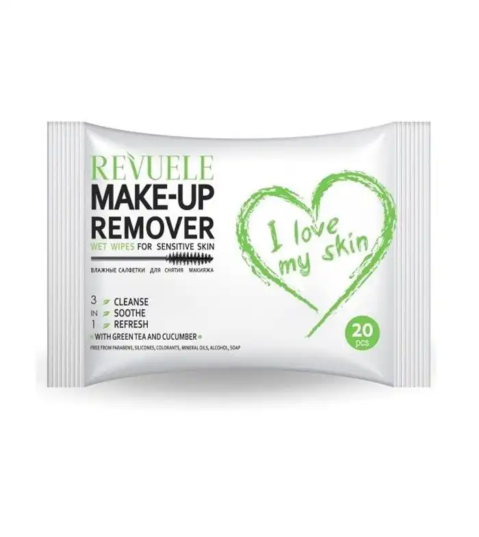 Revuele - Toallitas desmaquillantes para pieles sensibles I love my skin - Revuele - Comparador de precios