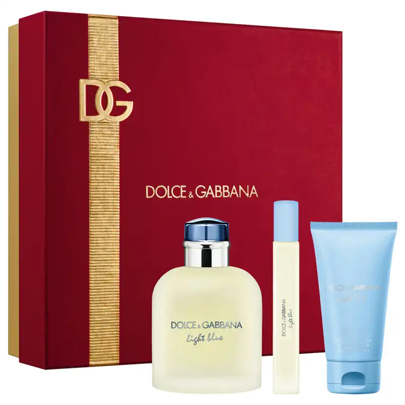 Set Light Blue Pour Homme Eau De Toilette 125 Ml + 10 Ml + Shower Gel 50 Ml - Dolce&Gabbana - Comparador de precios