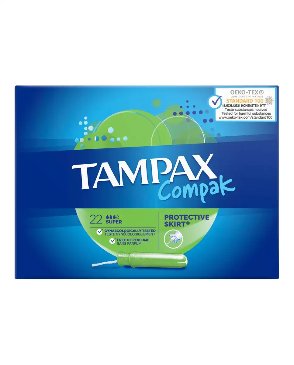 Tampax - 8 Tampones Con Aplicador Compak Super - Tampax - Comparador de precios