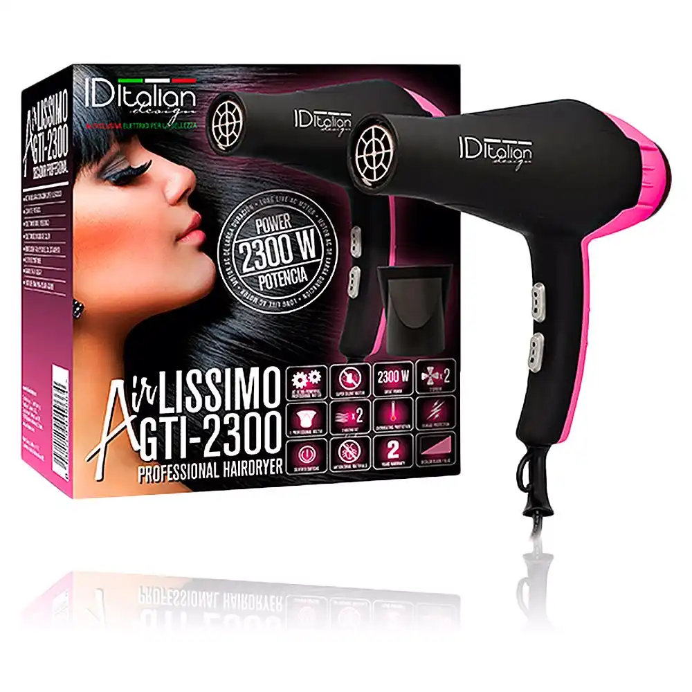 Airlissimo Gti 2300 Hairdryer #rosa - Id Italian - Comparador de precios