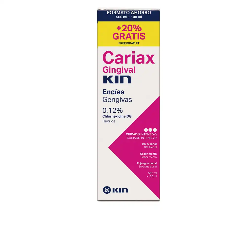 Cariax Gingival enjuague bucal 500 ml + 100 ml - Kin - Comparador de precios