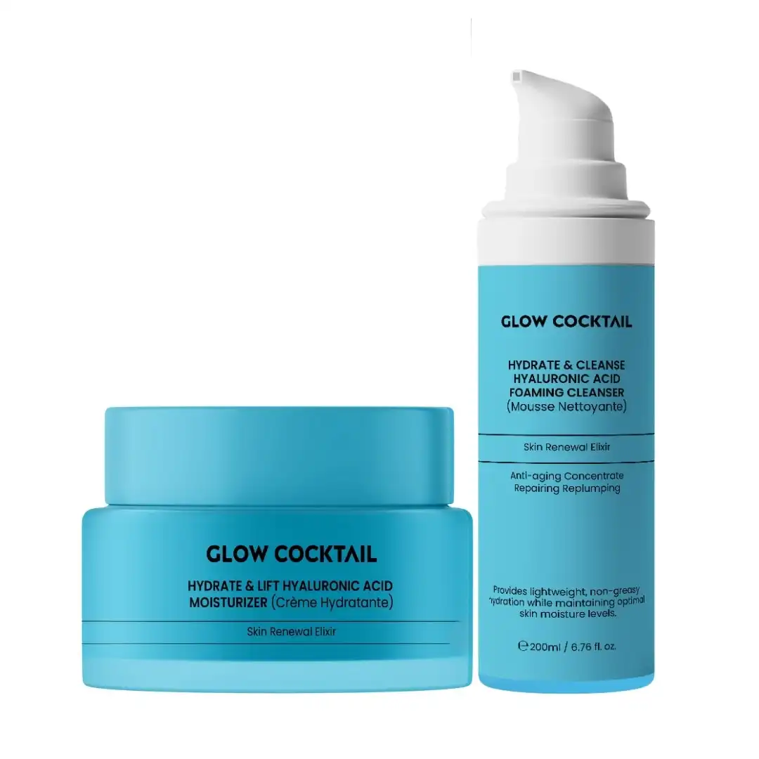 Dúo limpiador de ácido hialurónico Set de tratamiento facial - Glow Cocktail - Comparador de precios