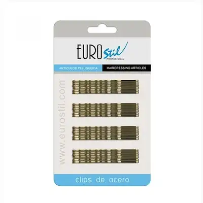 EUROSTIL Cartón 24 Clips Ondulados Bronce 70 mm, 1 un - Eurostil - Comparador de precios