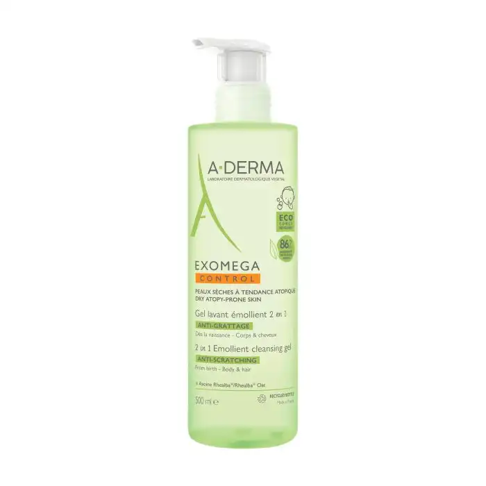 Exomega Gel Limpiador 2 en 1 Pieles Atópicas 500 ml - A-derma - Comparador de precios