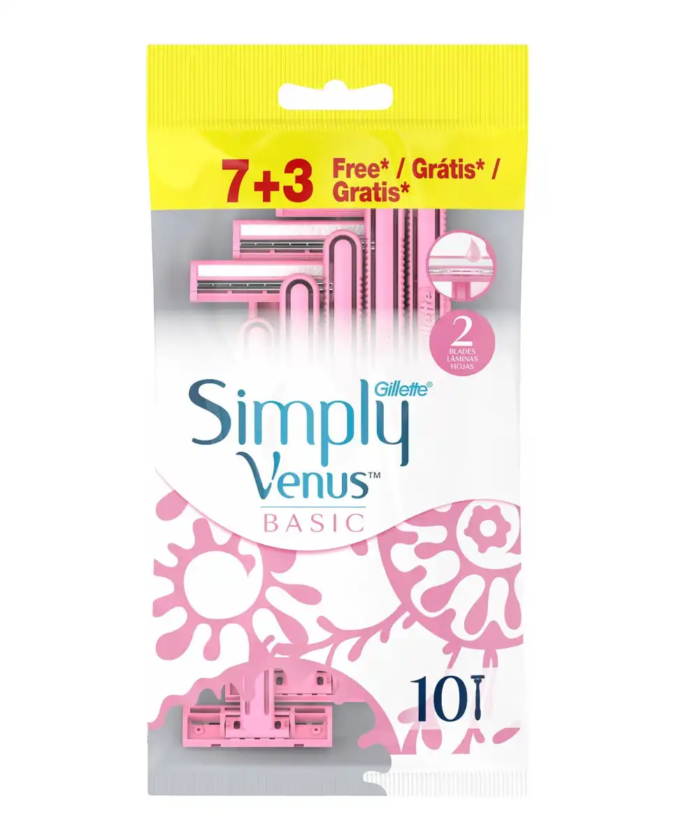 Gillette - Maquinillas Depilatorias Desechables Simply Basic Venus Gilllette - Gillette - Comparador de precios