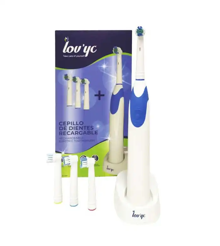 Lovyc - Cepillo de dientes eléctrico recargable + 4 cabezales - Lov'yc - Comparador de precios