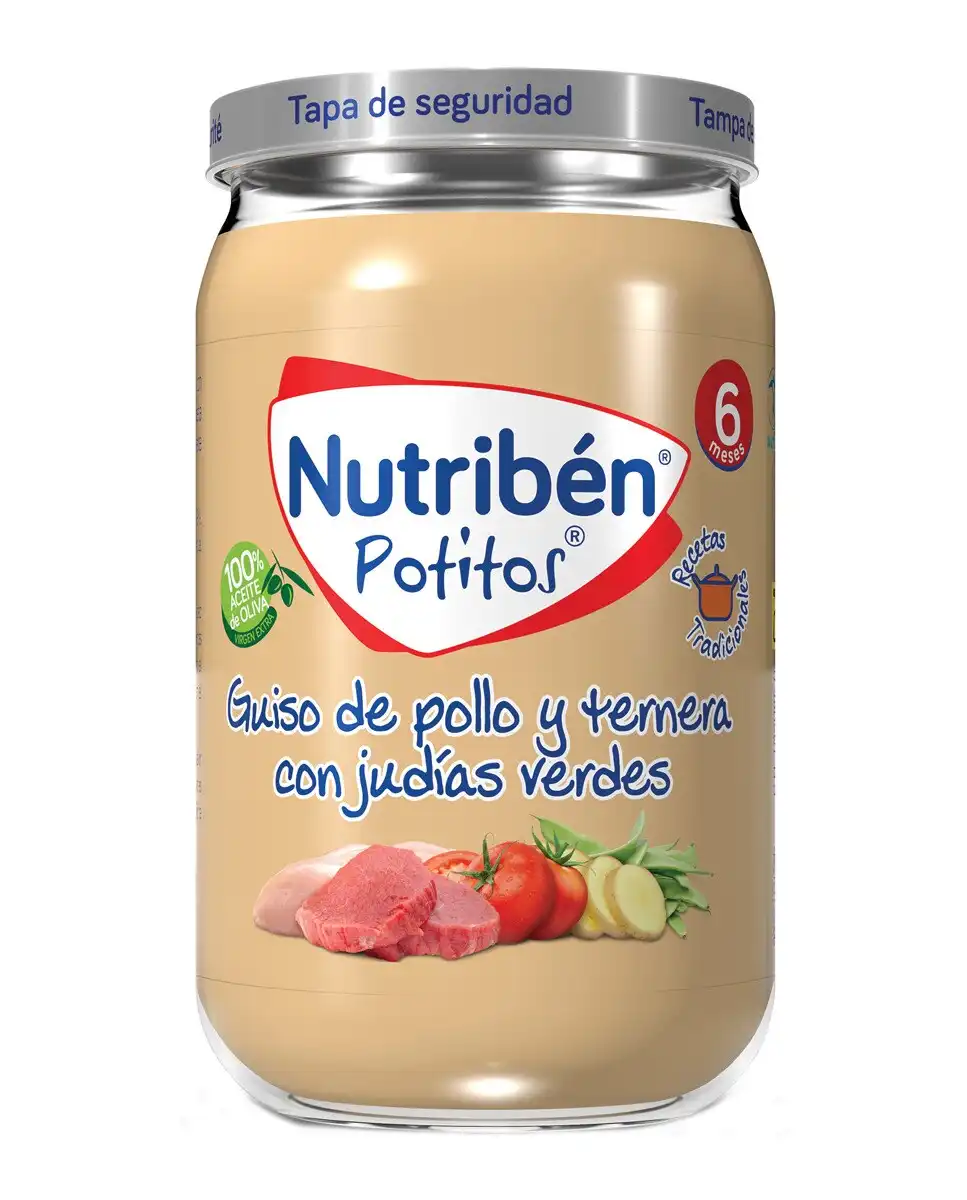 Nutribén® - Potito De Guiso De Pollo Y Ternera Con Judías Verdes 235 G - Nutribén® - Comparador de precios