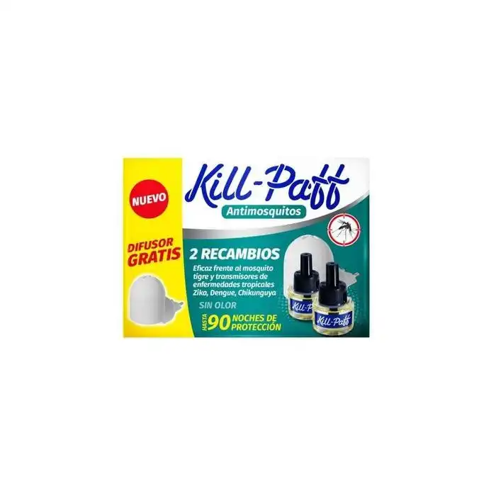 Recambios Insecticida Antimosquitos Eléctrico + Difusor Gratis - KILL PAFF - Comparador de precios