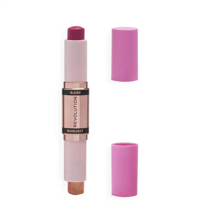 Revolution - Dúo de colorete e iluminador en stick - Golden Shine - Makeup Revolution - Comparador de precios