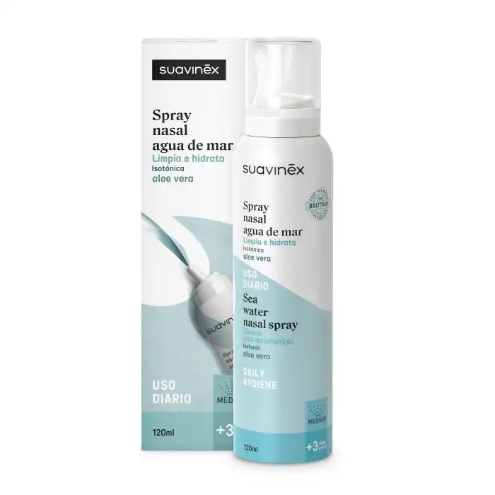 Spray Nasal Agua de Mar y Aloe +3 Años 120 ml - Suavinex - Comparador de precios